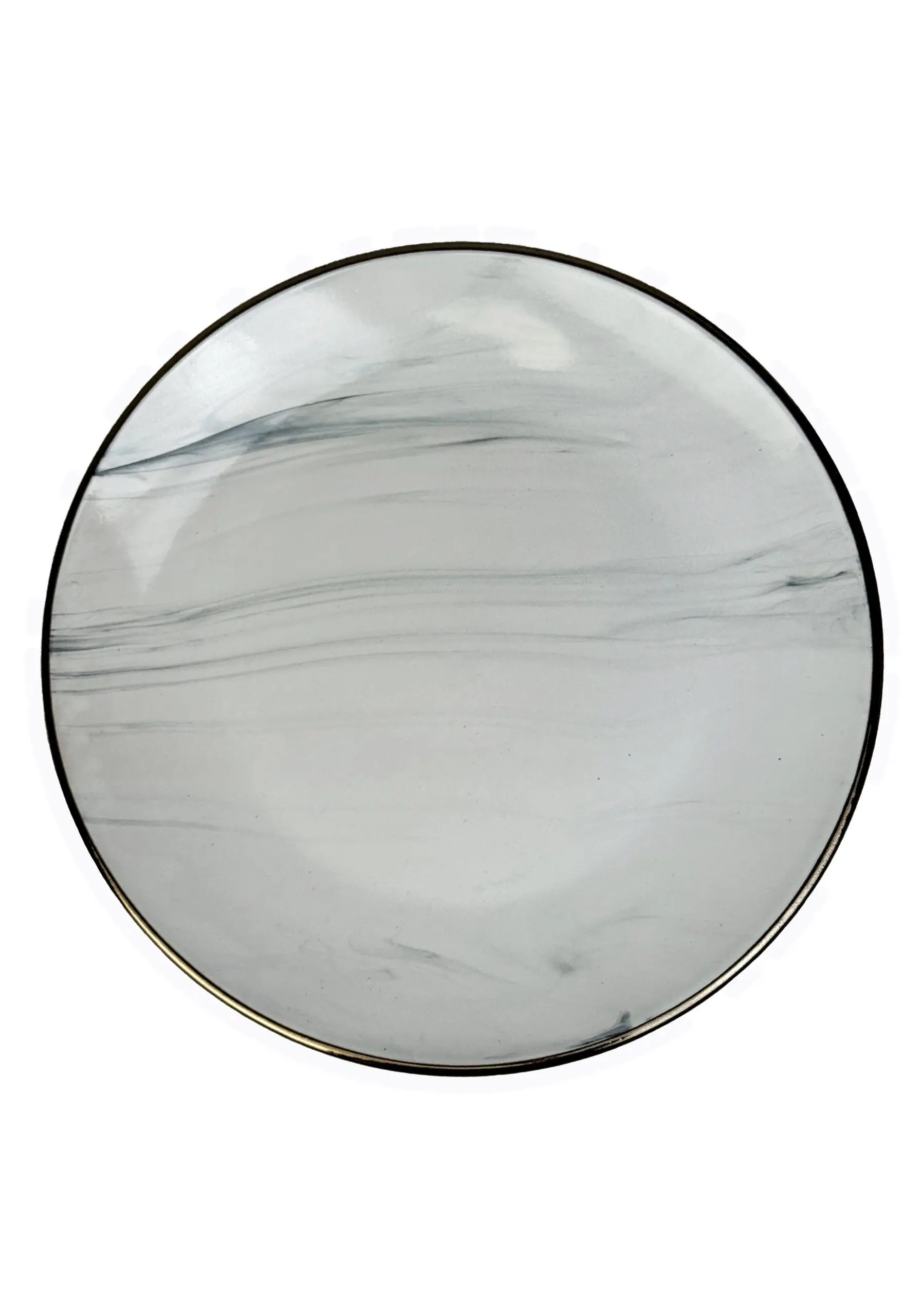 Тарілка обідня 26.5 см Intrendo Maritimo Golden rim white IN0026MAR - Зображення 8