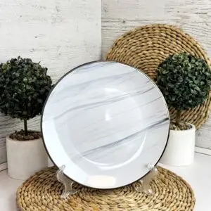 Тарілка обідня 26.5 см Intrendo Maritimo Golden rim white IN0026MAR