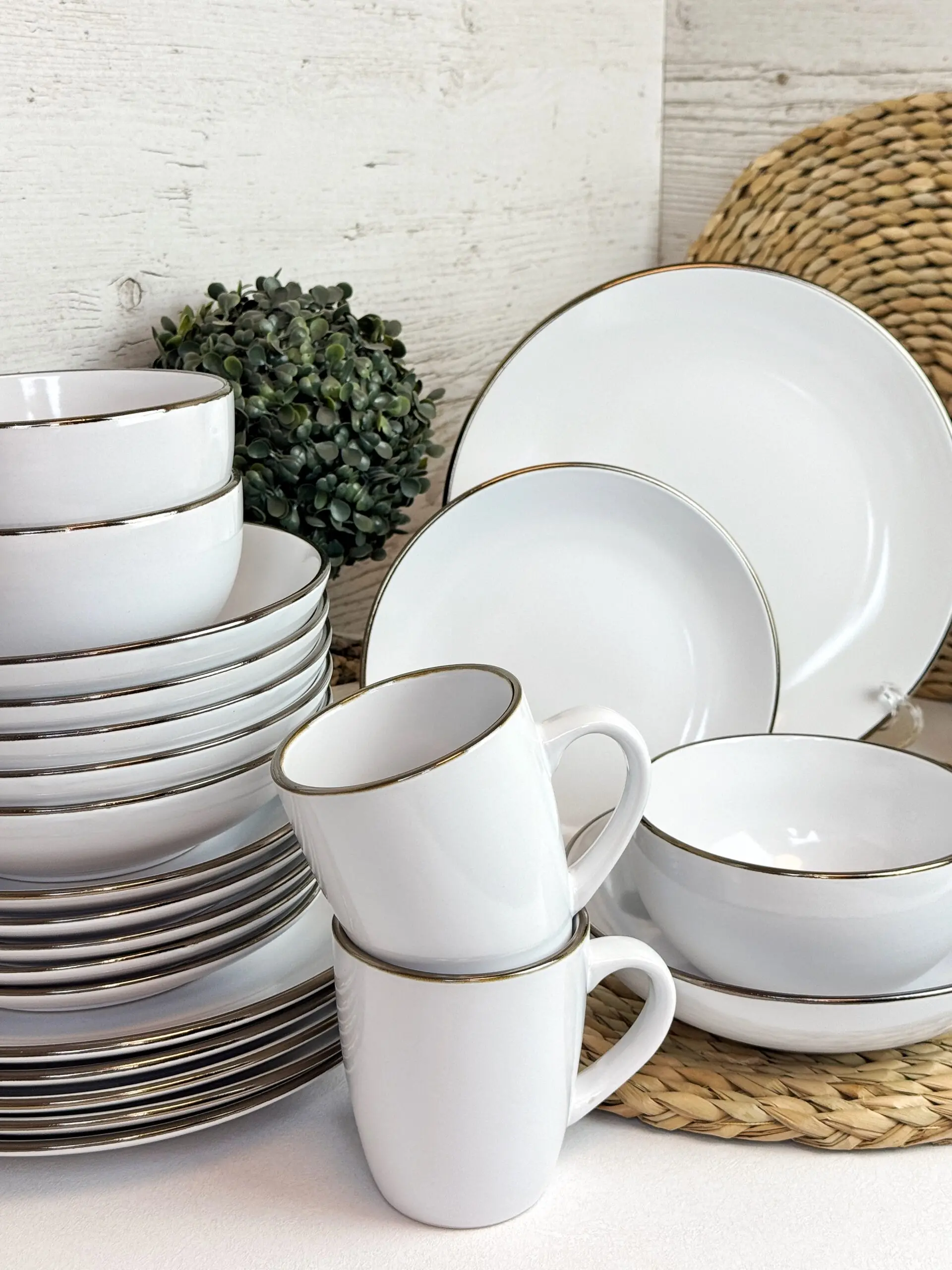 Чашка Intrendo Gasto 360 мл Golden rim white IN0036GAS - Зображення 5