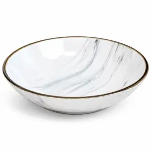 Soup plate 20 cm Intrendo Maritimo Golden rim white IN0020MAR