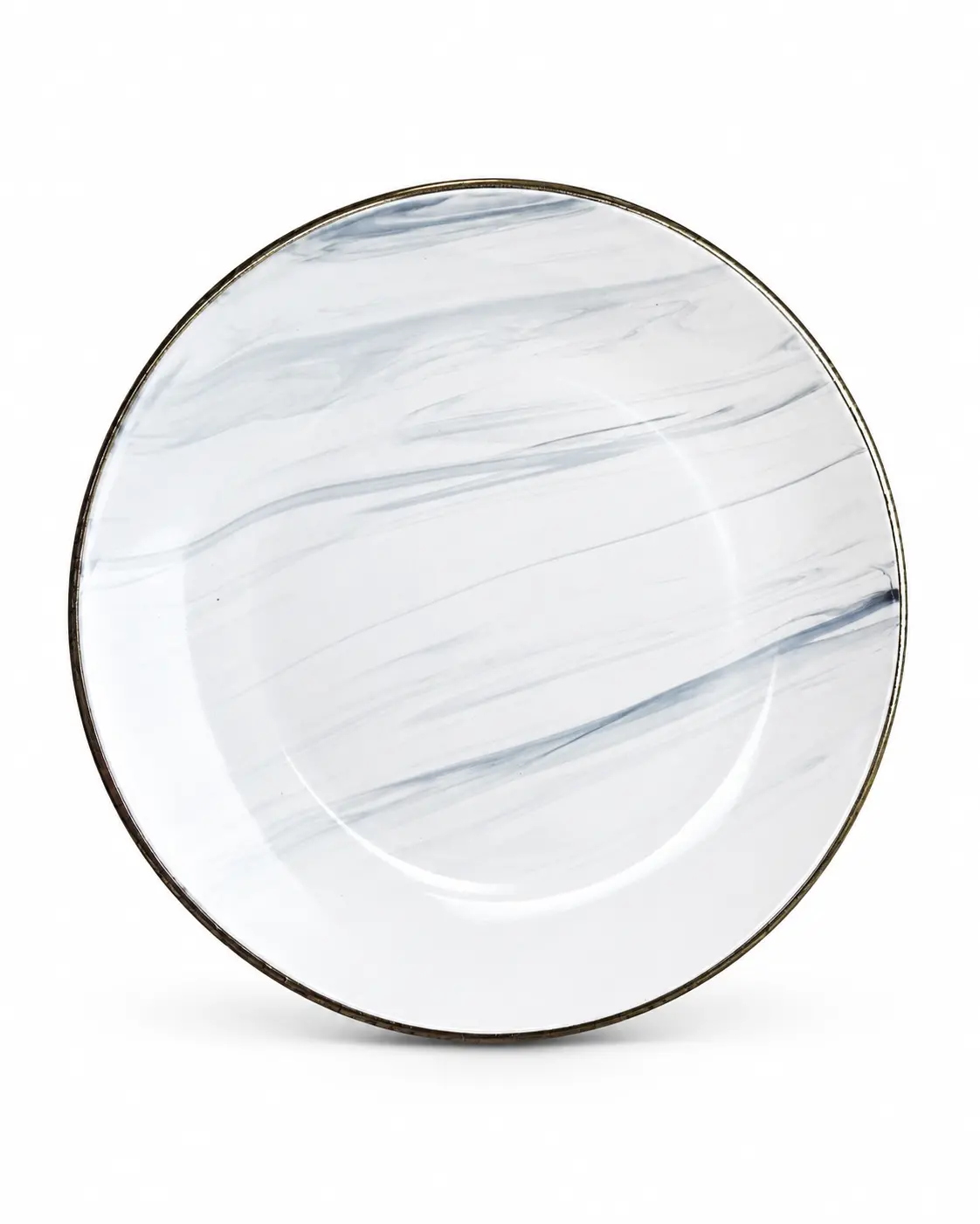 Тарілка обідня 26.5 см Intrendo Maritimo Golden rim white IN0026MAR