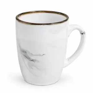 Чашка Intrendo Maritimo 360 мл Golden rim white IN0036MAR