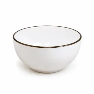Salad bowl Intrendo Gasto 14 cm Golden rim white IN0014GAS