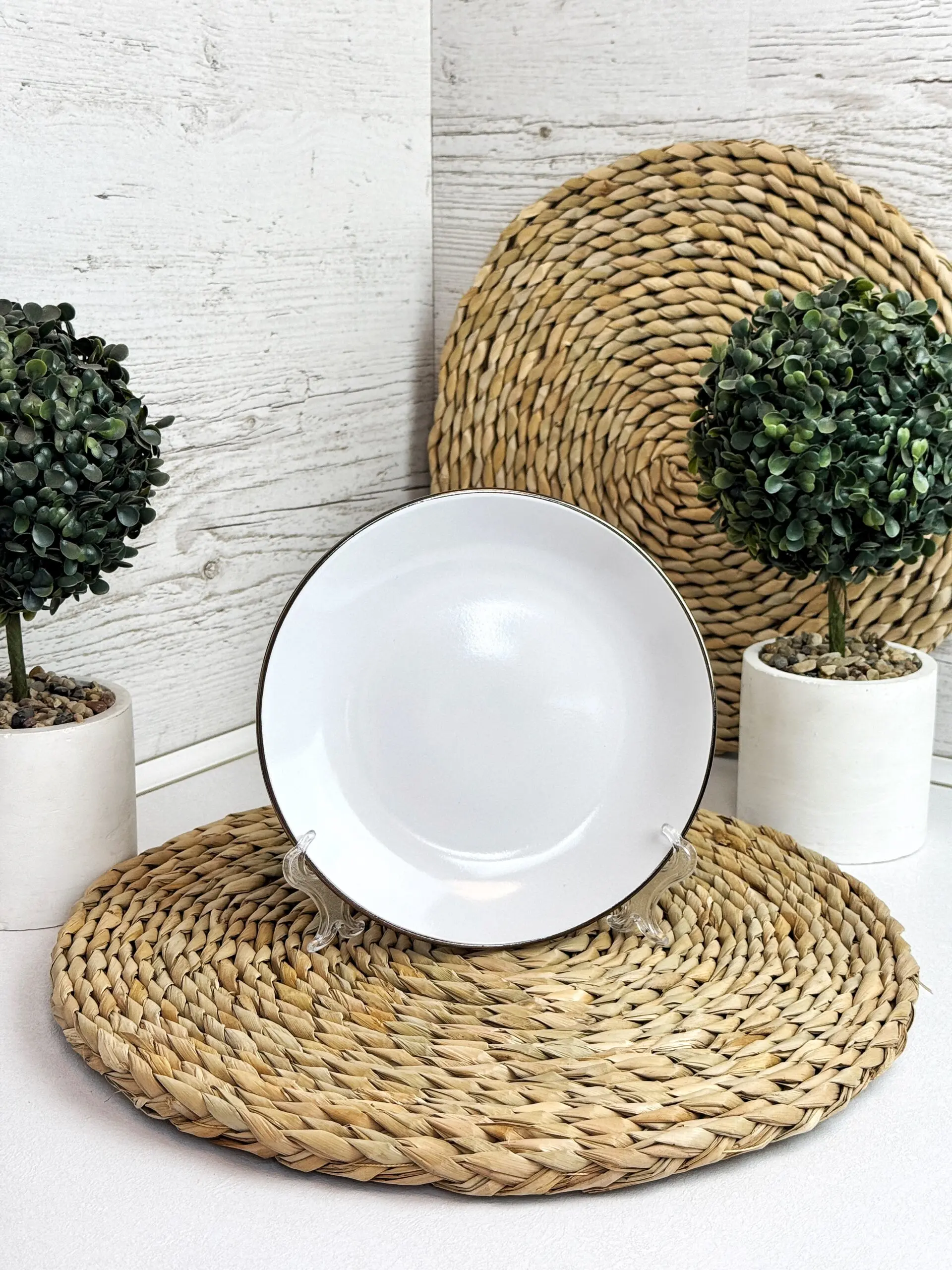 Dessert plate Intrendo Gasto 19 cm Golden rim white IN0019GAS - Image 3
