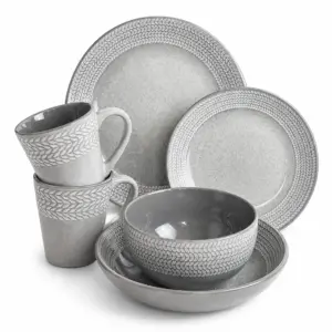 Столовый сервиз 28 пр. Intrendo Antigo Grey IN0028ANT