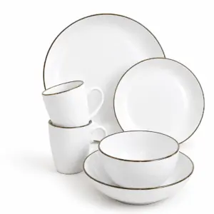 Столовий сервіз 20 пр. Intrendo Gasto Golden rim white IN0020GAS/2