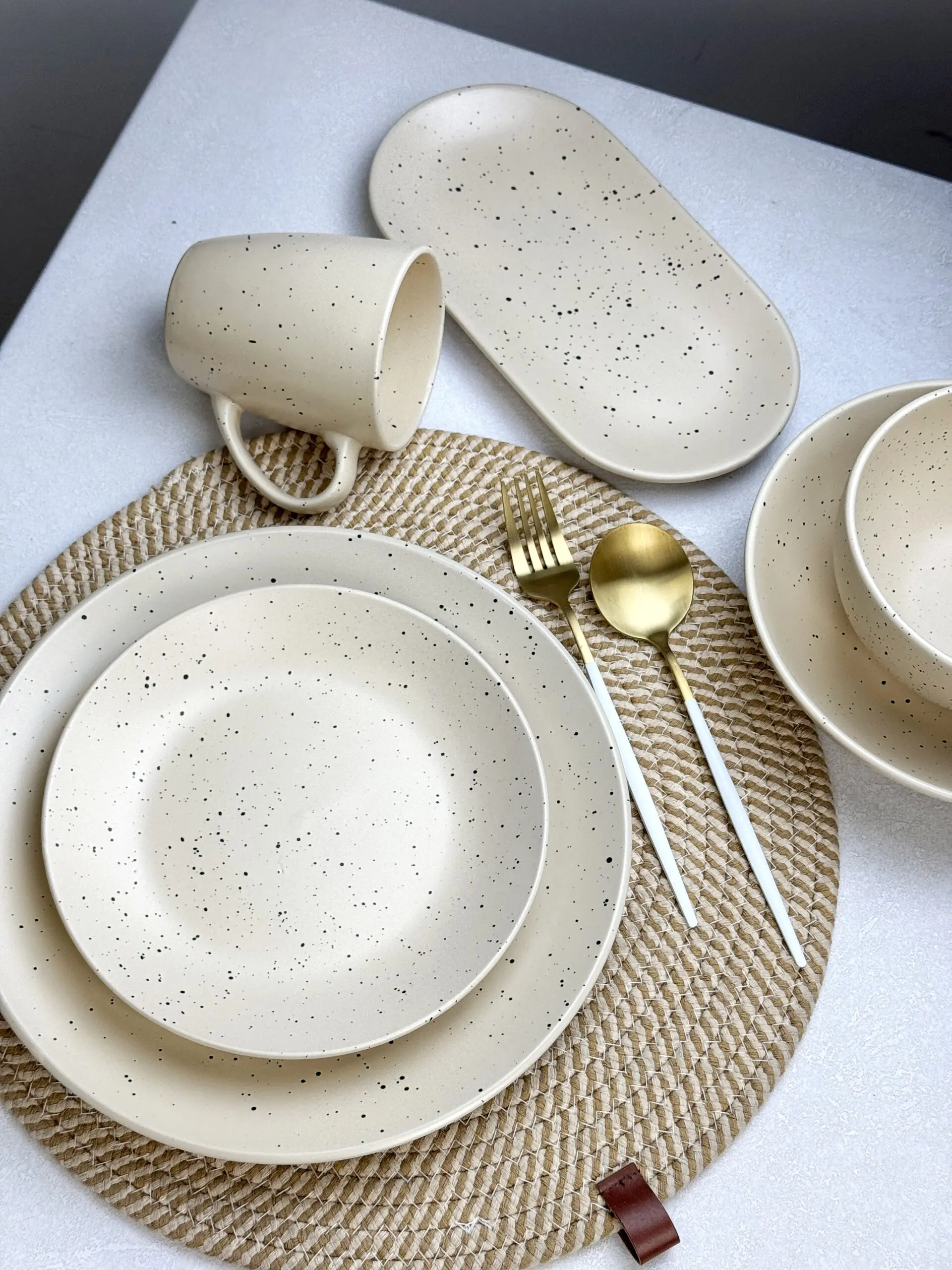 Intrendo Milk Dote 24-piece dinner service IN0024MIL - Image 2