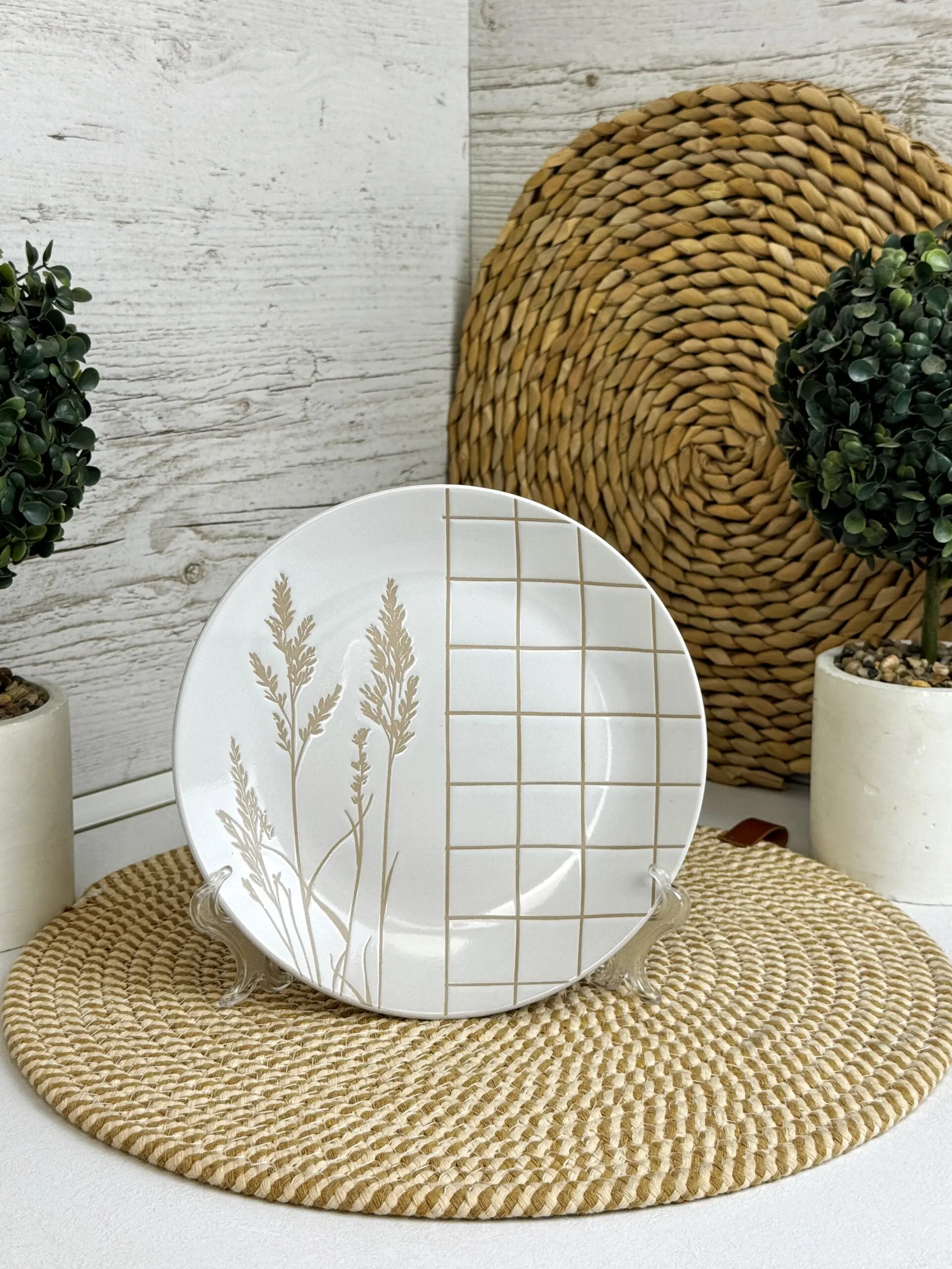 Intrendo Wheat Calm dessert plate 19 cm IN0019WHE - Image 2